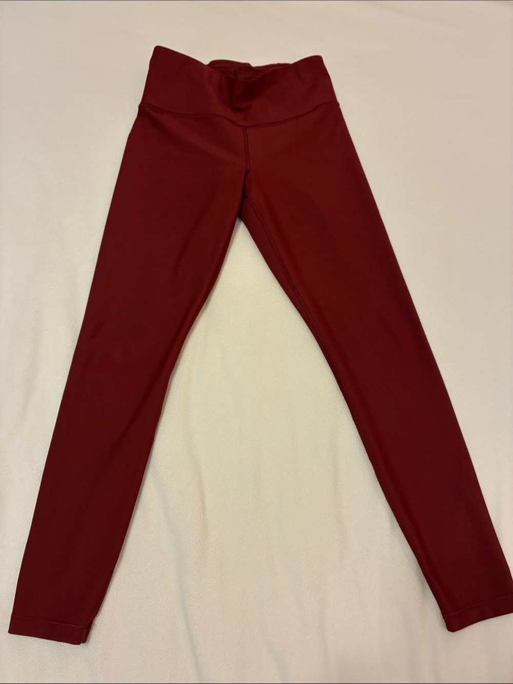 Athleta Deep Red Interval High-Waist Leggings